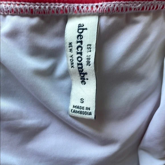 NWOT Abercrombie & Fitch Red and White Bikini Bottom - Picture 2 of 4